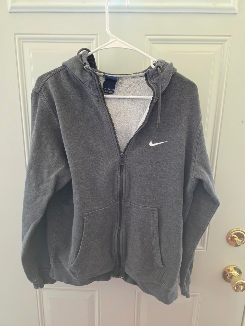 Men's Nike Dark Gray Full-Zip Hoodie Size Small